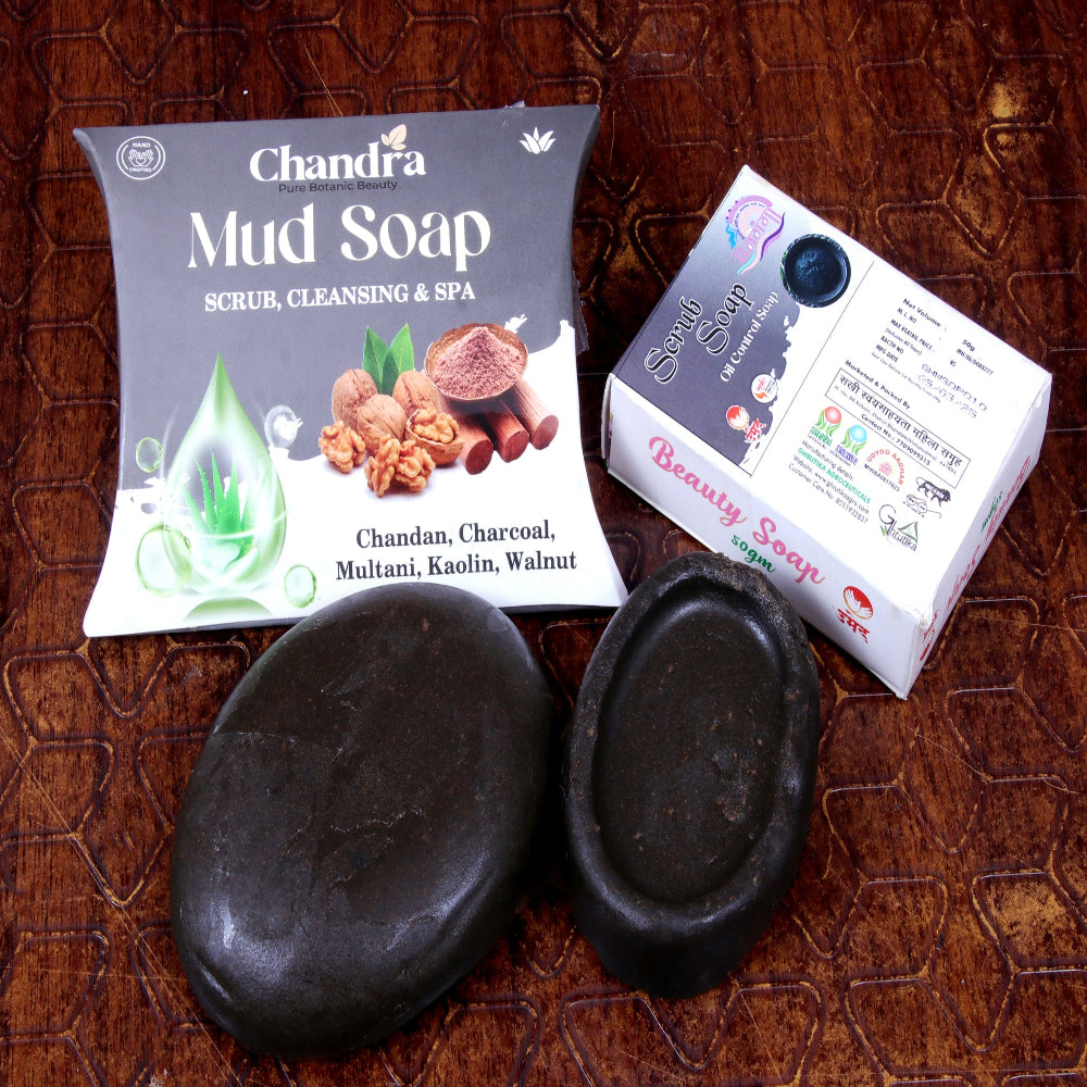 Chandra Mud Soap – Herbal Scrub & Spa Bar