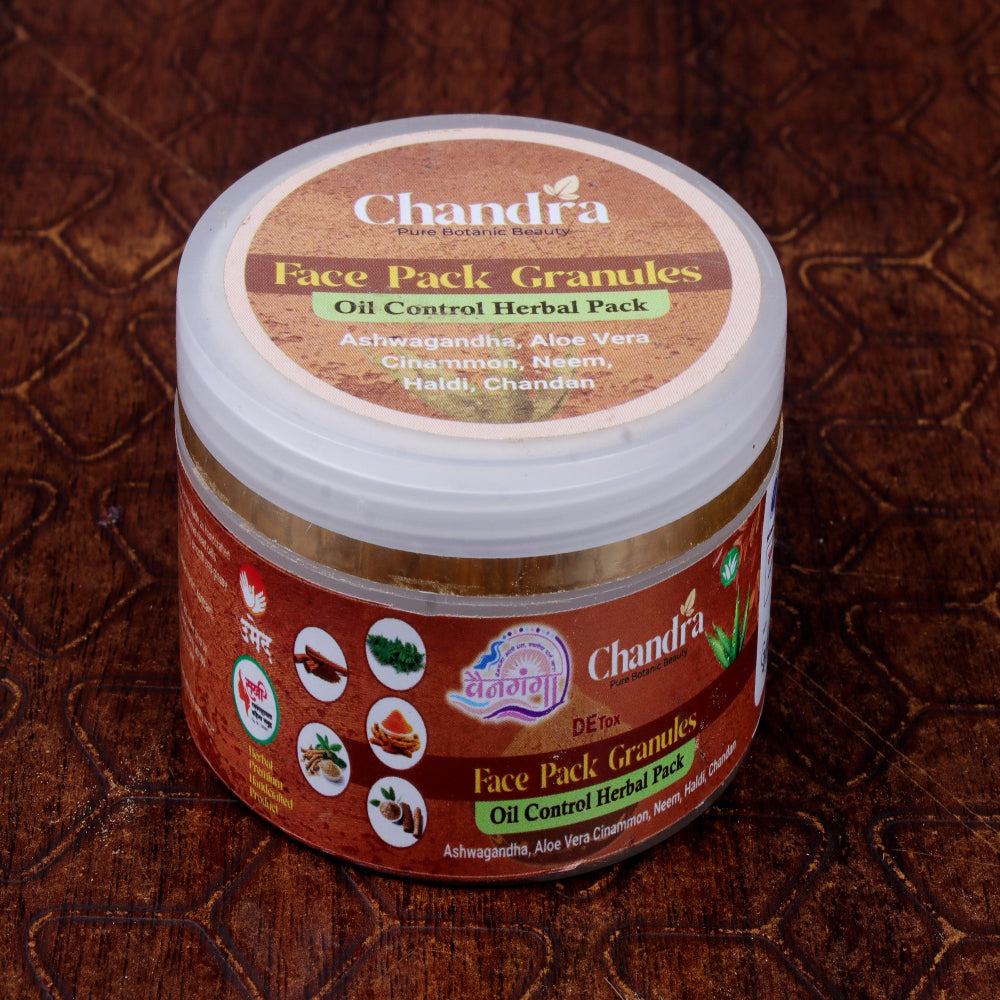 Chandra Face Pack Granules – Oil Control Herbal Pack