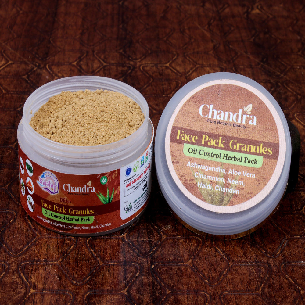 Chandra Face Pack Granules – Oil Control Herbal Pack