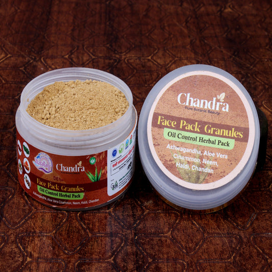 Chandra Face Pack Granules – Oil Control Herbal Pack
