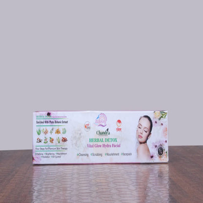 Chandra Herbal Detox Vital Glow Hydra Facial Kit