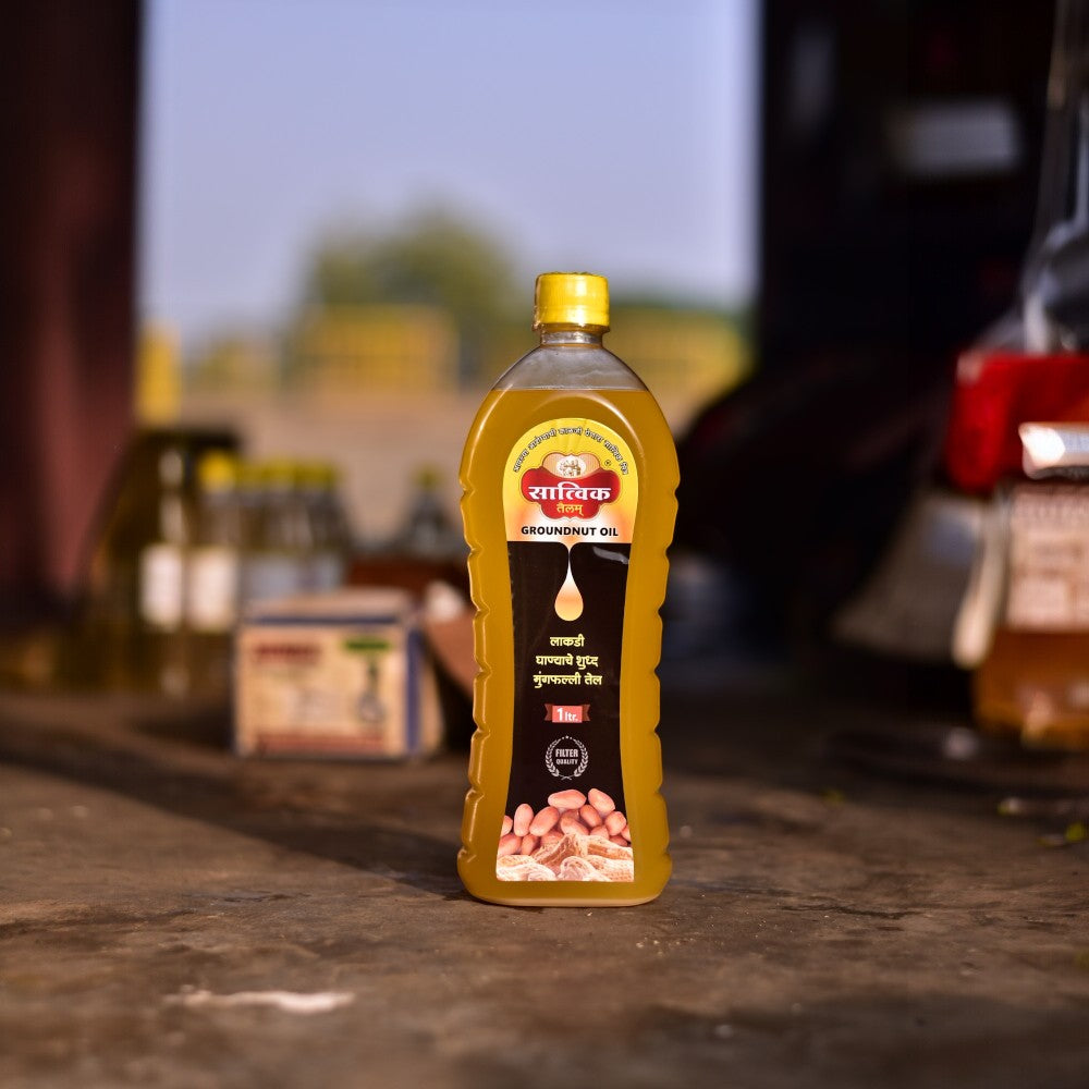 Groundnut Oil (Lakdi Ghana - Wood-Pressed)